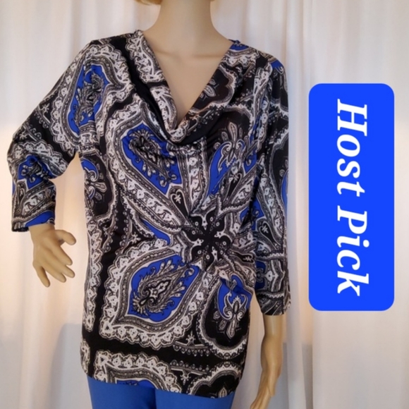 Jules & Leopold Cowl Neck Top - Picture 1 of 11